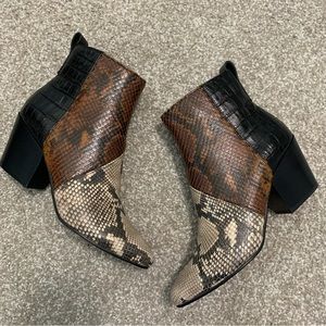 Dolce Vita Crew Multi Snake Print Bootie